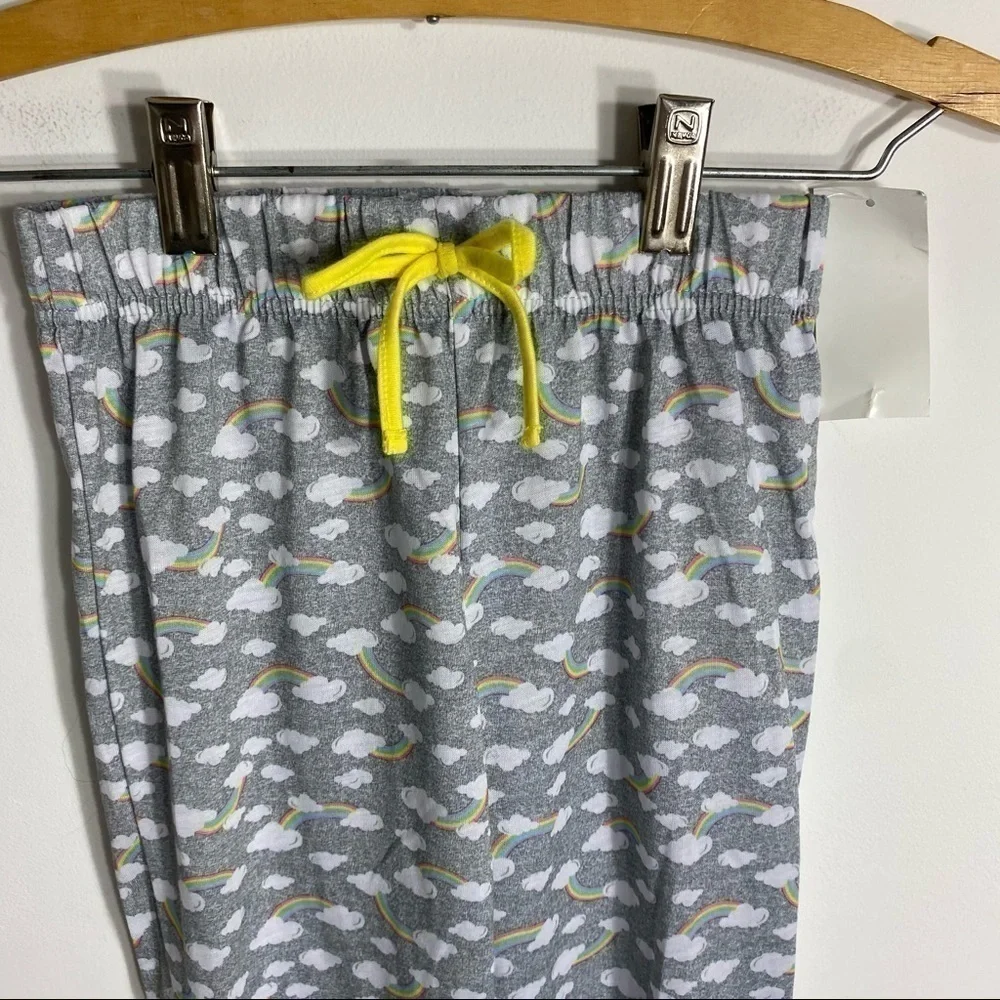 Sleep On It Rainbow Cloud Sleep Pants NWT Small